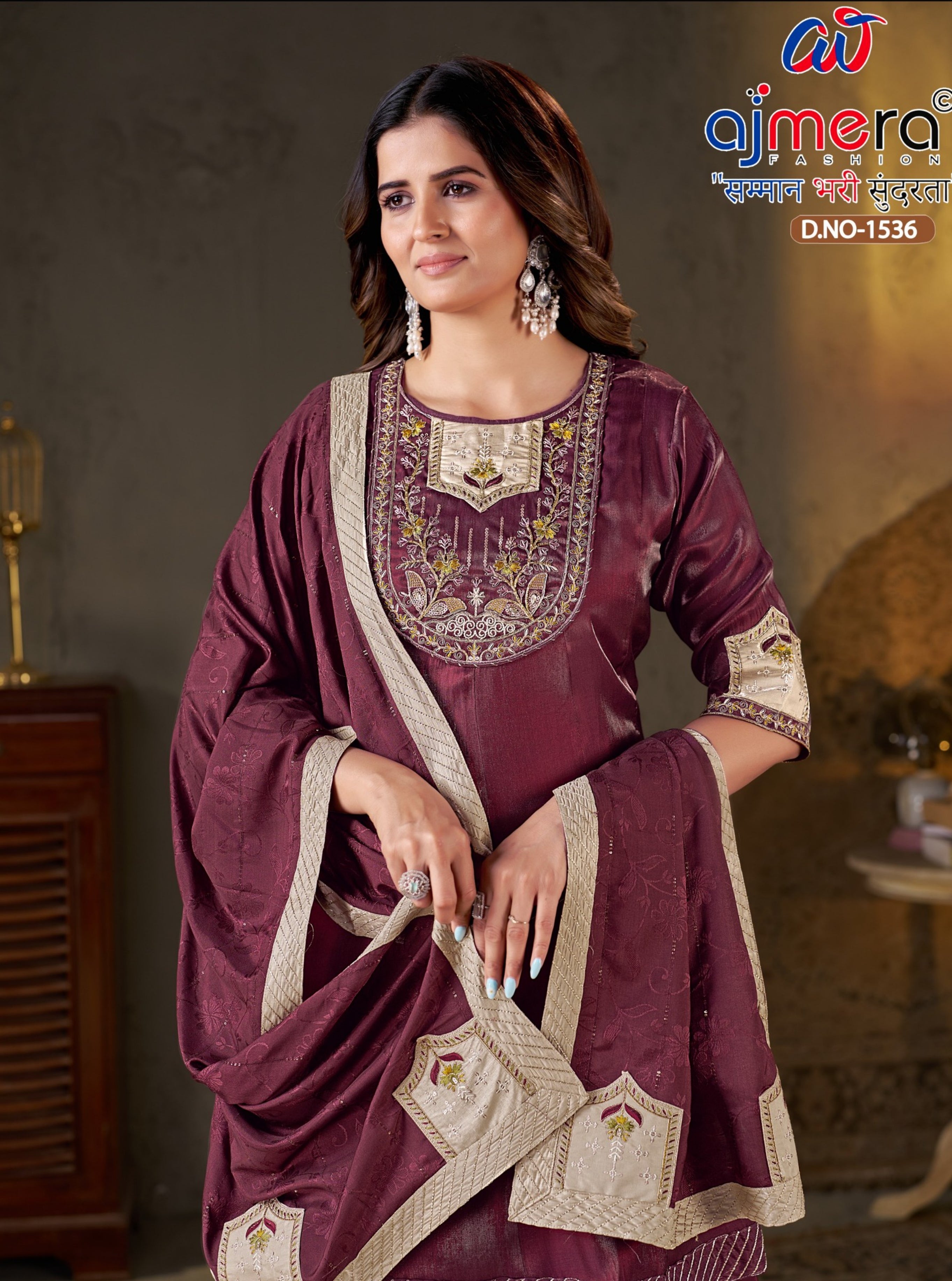 Designer Royal Ethnic Kurti Set for Women | JMH-1536