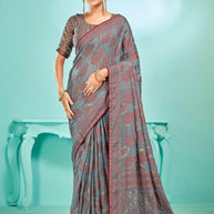 Premium Printed Saree with Matching Blouse Piece for Ethnic Elegance  | RDD-LANDMARK