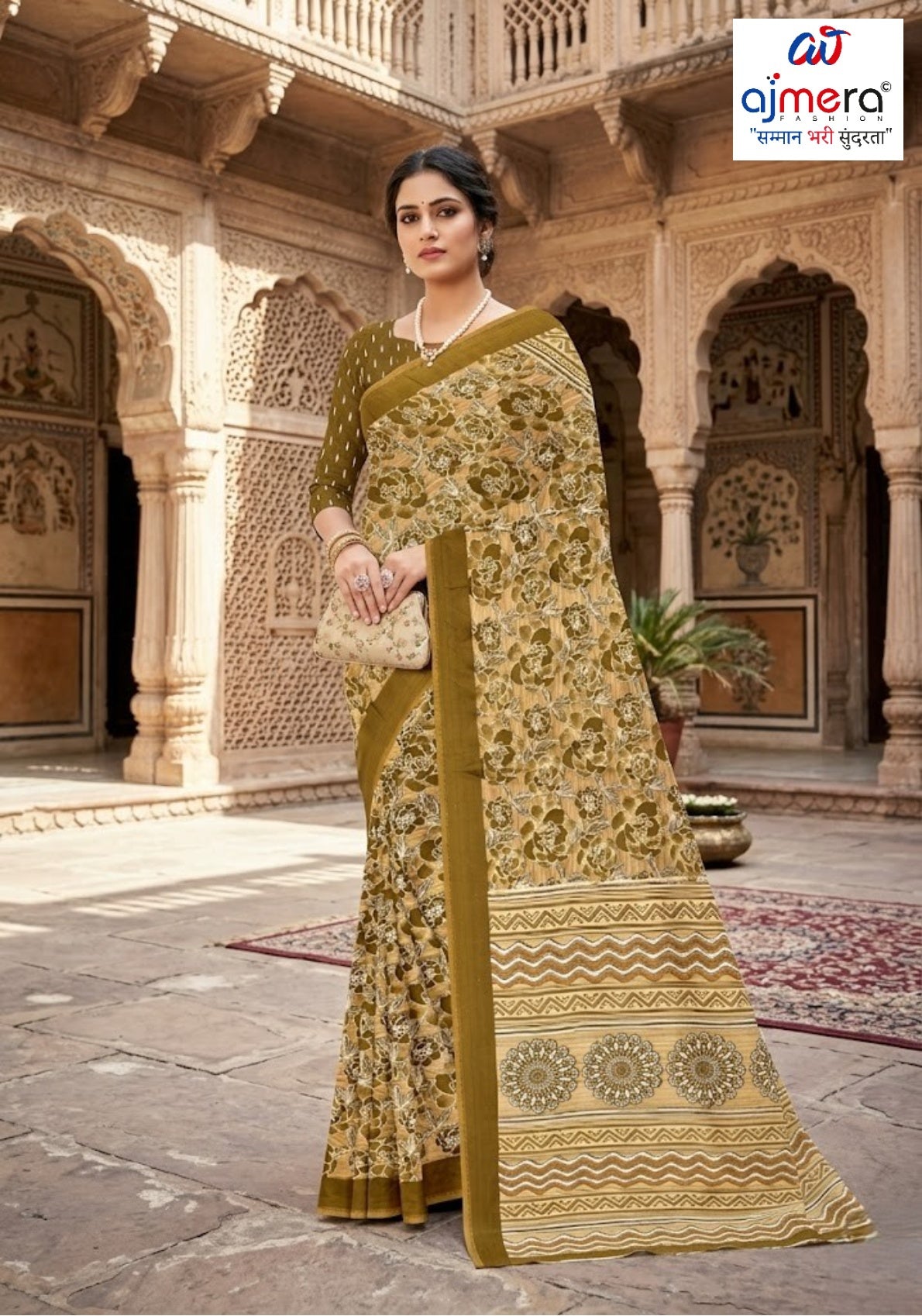 Designer Printed Saree without Blouse for Special Occasions | GLC-DIL LAGGI
