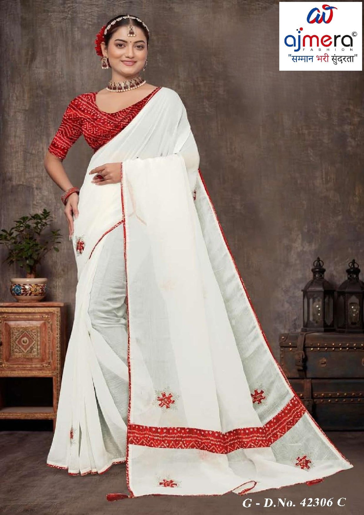 Exclusive Printed Saree with Blouse Piece for Elegant Ethnic Look  | SSR-EFFORT