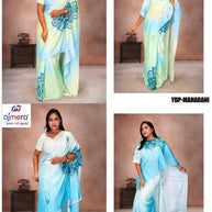 Chinon Print Loose Saree with Blouse for Premium Ethnic and Traditional Wear | YDP-MAHARANI