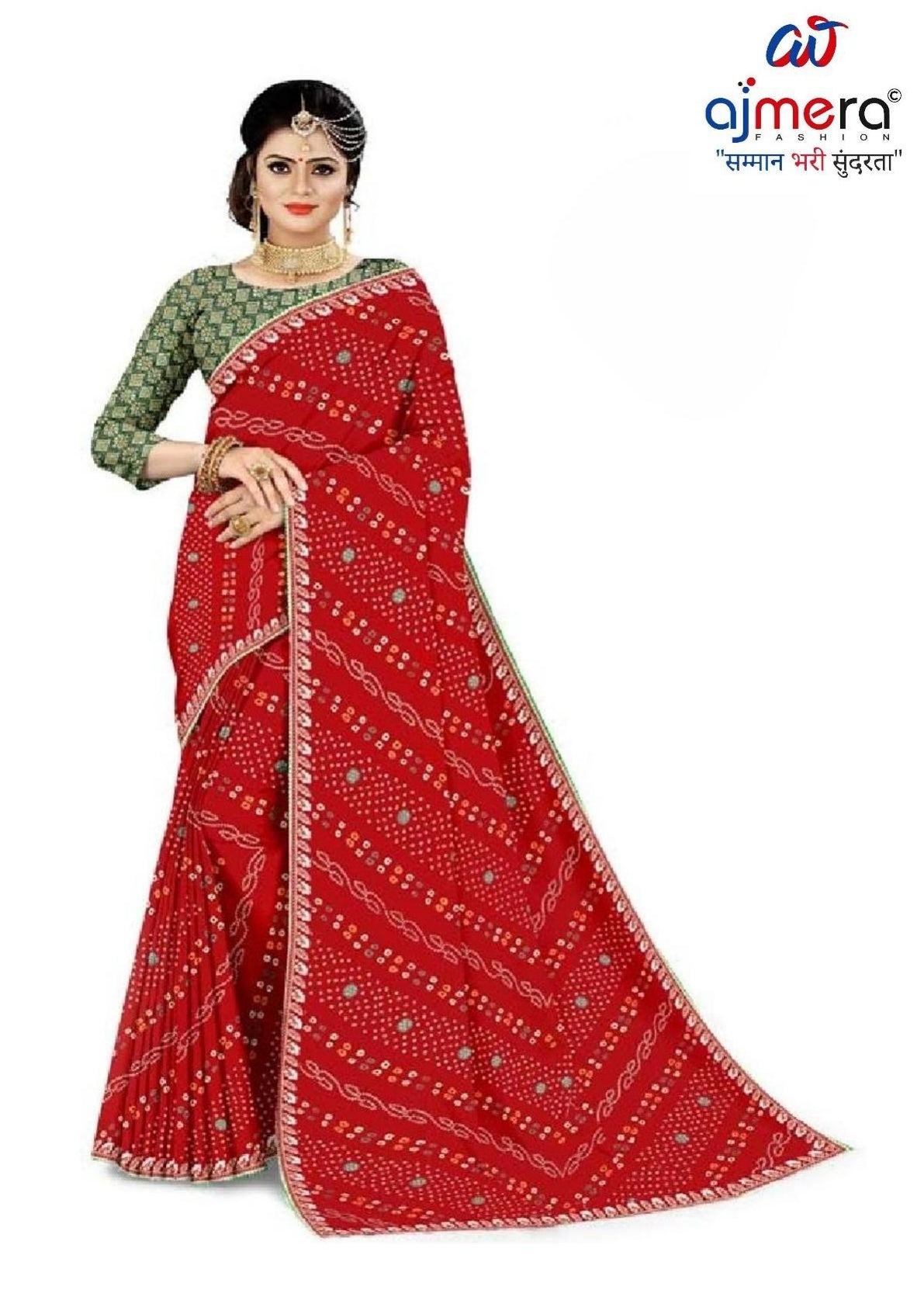 Designer Printed Saree with Blouse Piece for Special Occasions  | TD-RADHA
