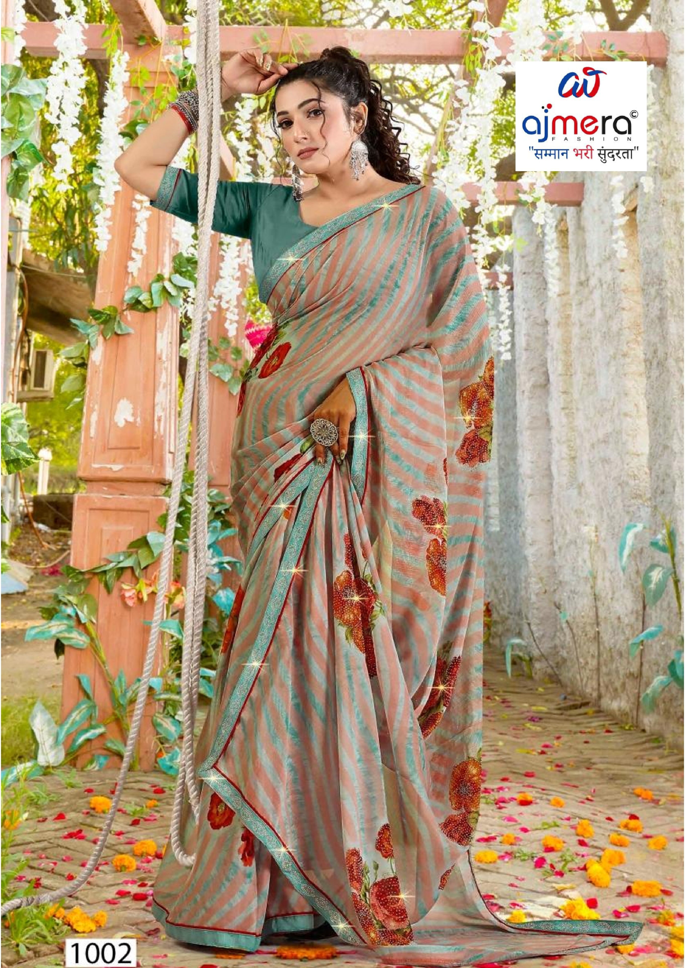 Premium Printed Saree with Matching Blouse Piece for Ethnic Elegance | PRM-JANEMAN