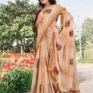 Contemporary Printed Saree with Blouse Piece for Premium Wear  | PRM-PARAS