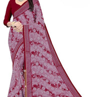 Zomato Print Loose Saree with Blouse for Premium Ethnic and Traditional Wear | CAS-GALAXY