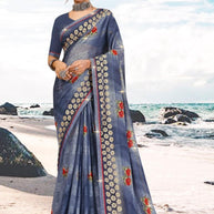Premium Printed Saree with Matching Blouse Piece for Ethnic Elegance | PRM-TWO GULAB