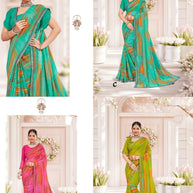 Exclusive Printed Saree with Blouse Piece for Elegant Ethnic Look  | RDD-AANVI VOL-02