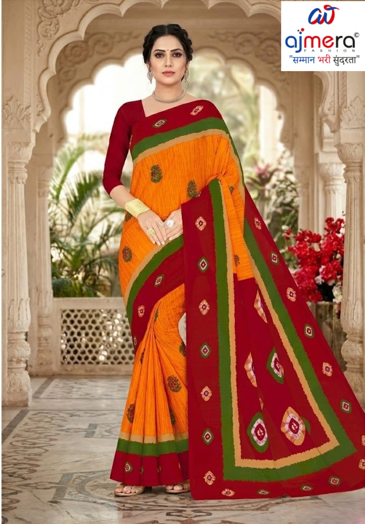 Fancy Cotton Saree with Without Blouse for Premium Ethnic and Traditional Wear | DS-5G