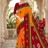 Fancy Cotton Saree with Without Blouse for Premium Ethnic and Traditional Wear | DS-5G