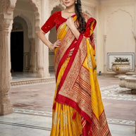 Premium Printed Saree with Matching Blouse Piece for Ethnic Elegance  | VER-BANJARAN-43342