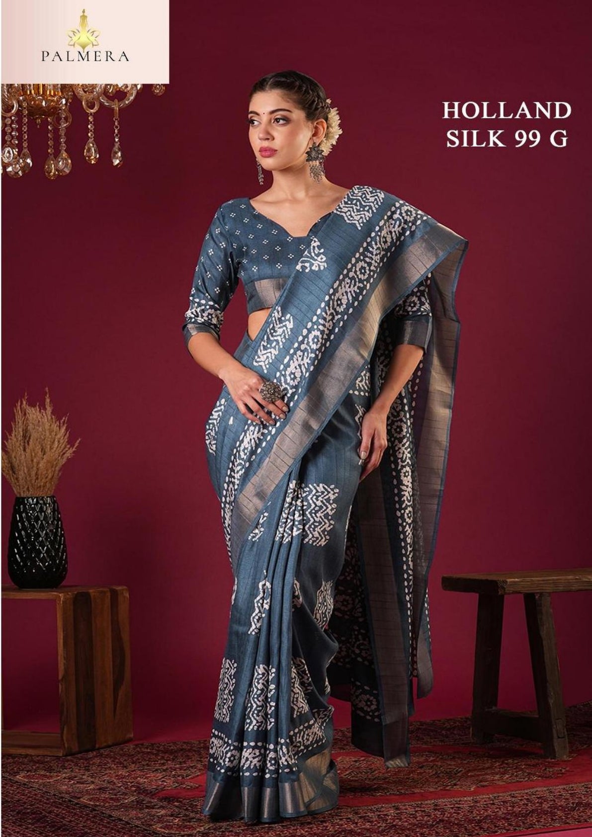 Holland Silk Kota Silk Saree with Blouse for Premium Ethnic and Traditional Wear | ALL-HOLLAND SILK-99