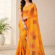 Designer Printed Saree with Blouse Piece for Special Occasions  | SNR-DEVIKA