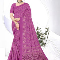 Premium Printed Saree with Matching Blouse Piece for Ethnic Elegance | PUS-DREAM GIRL-110
