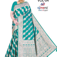 Premium Jacquard Silk Saree with Matching Blouse Piece for Ethnic Celebrations | DBU-CHOLI DAMAN VOL-4
