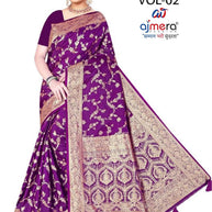 Elegant Jacquard Silk Saree with Designer Blouse Piece for Festive Elegance | DBU-CHOLI DAMAN VOL-2
