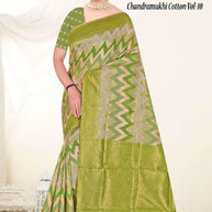 Exclusive Jacquard Silk Saree without Blouse for Premium Cultural Wear | TUL-CHANDRAMUKHI COTTON
