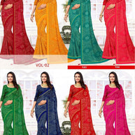 Fashionable Printed Saree with Blouse Piece for Festive Collection  | TP-KITKAT