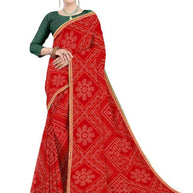 Trendy Printed Saree with Blouse Piece for Women’s Ethnic Wardrobe | TD-SAKHI