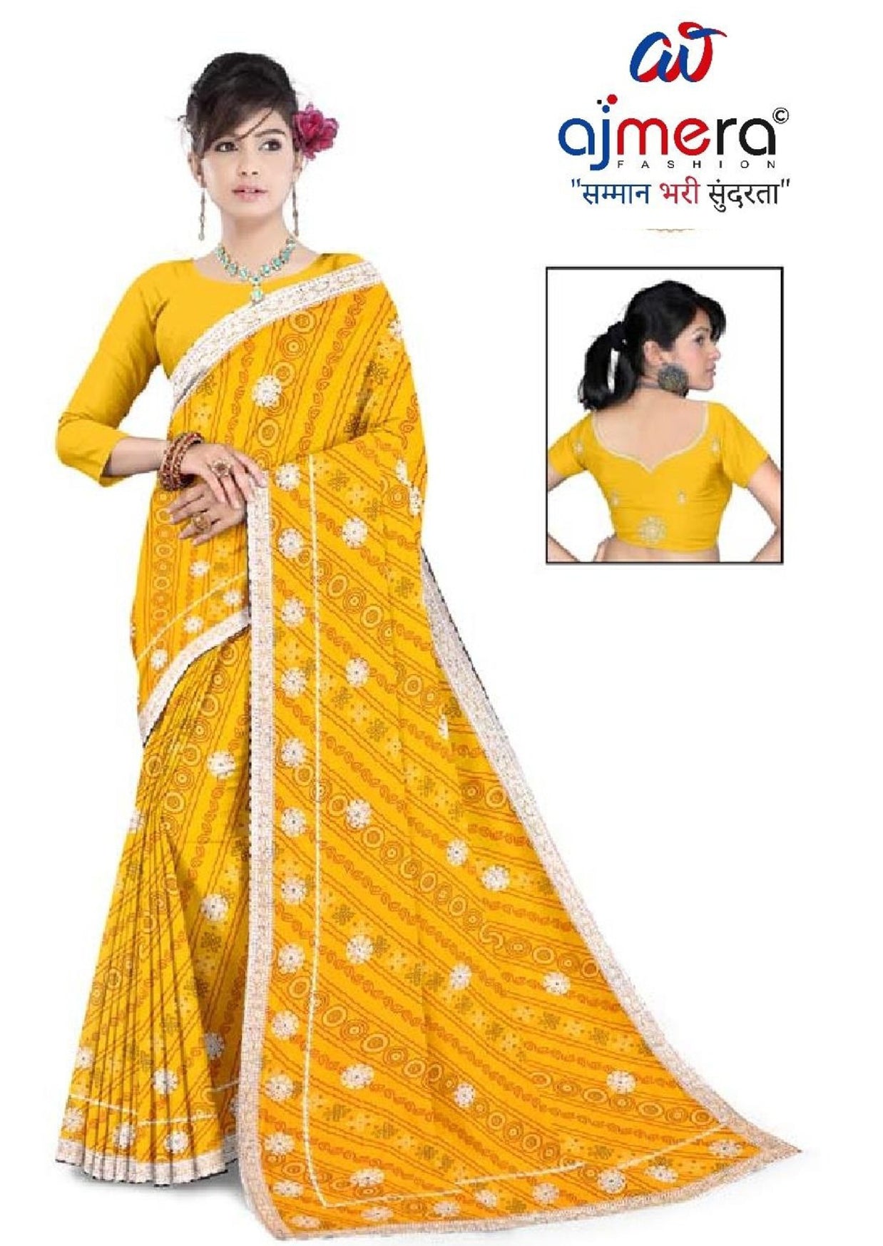 Trendy Printed Saree with Blouse Piece for Women’s Ethnic Wardrobe  | TD-ANARKALI