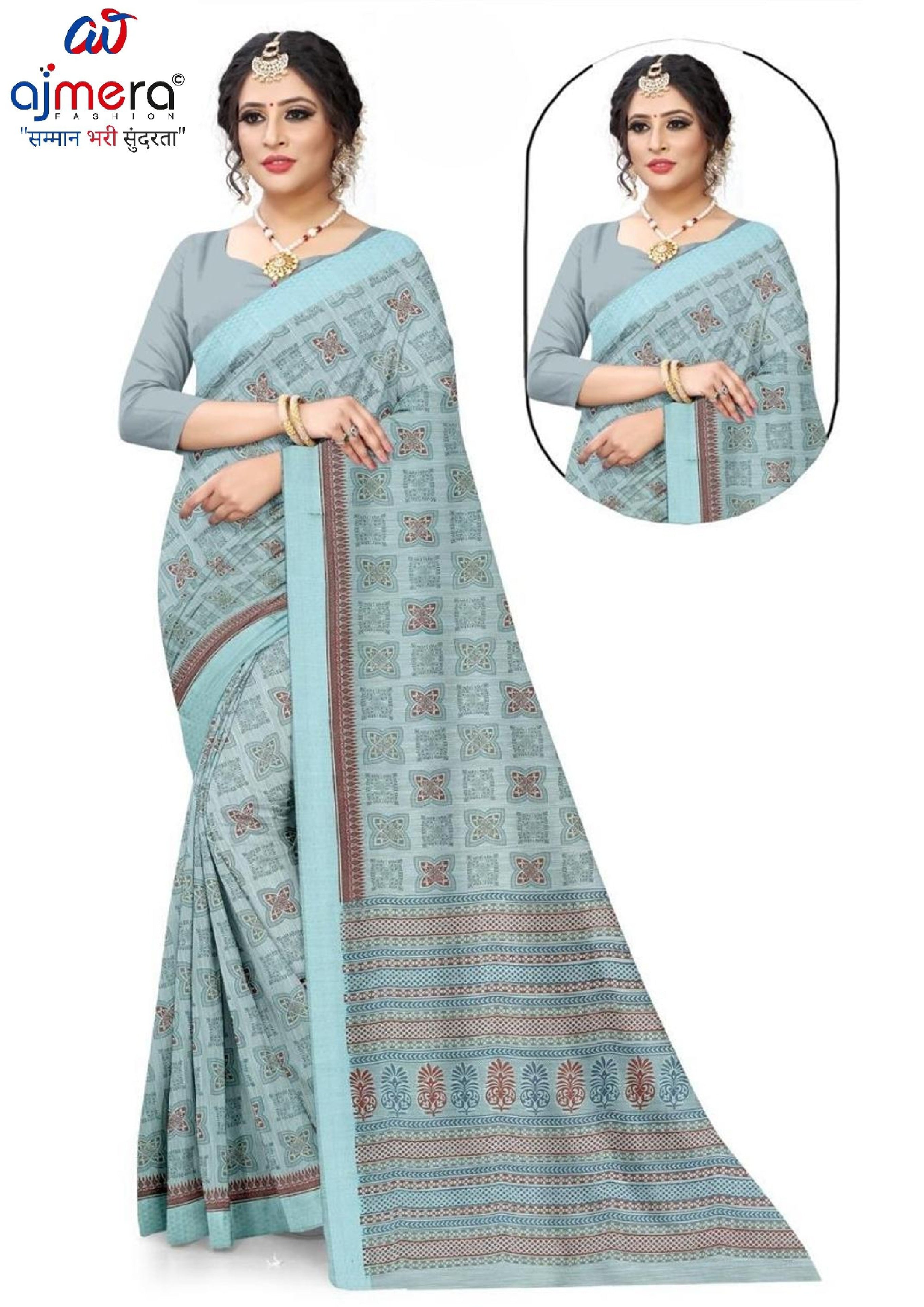 Wholesale Cotton Saree with Blouse Piece for Premium Ethnic and Traditional Wear | ANT-SHILPA-1