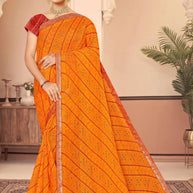 Premium Printed Saree with Matching Blouse Piece for Ethnic Elegance  | SNR-APNE