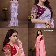 Jacquard Dyed Matching Saree Collection with Blouse Piece for Premium Ethnic and Traditional Wear | RLL-RIDHIMA SILK-3