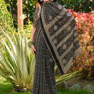 Elegant Printed Saree with Designer Blouse Piece for Festive Wear | VDT-DISCO-10