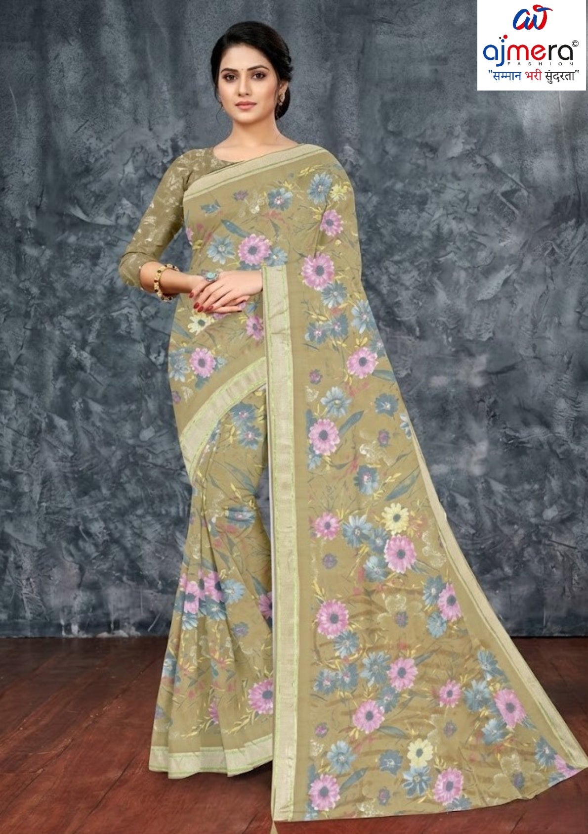 Trendy Printed Saree with Blouse Piece for Women’s Ethnic Wardrobe | SSR-YUKTI-A