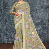 Trendy Printed Saree with Blouse Piece for Women’s Ethnic Wardrobe | SSR-YUKTI-A