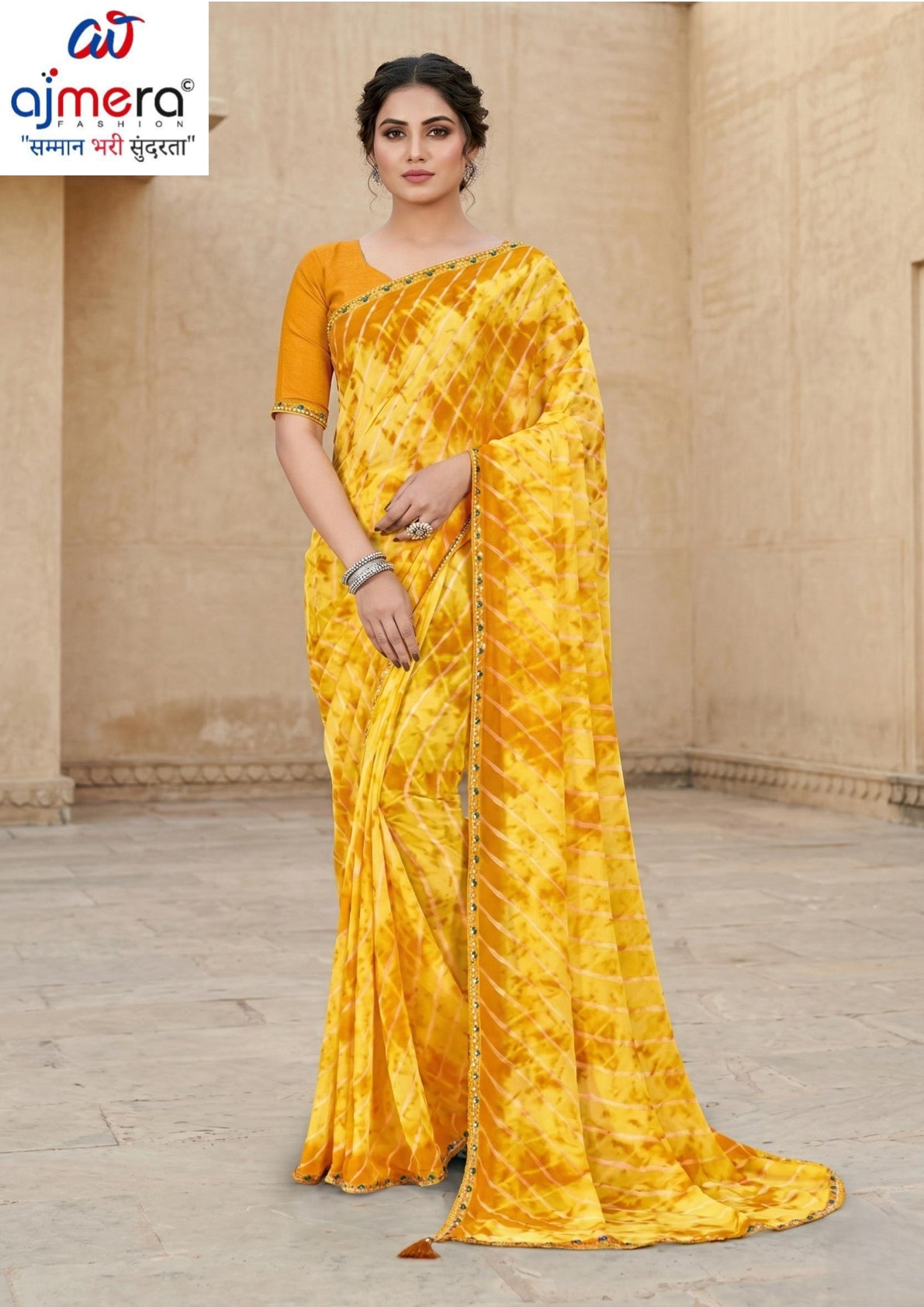 Elegant Printed Saree with Designer Blouse Piece for Festive Wear  | JS-NIKITA-2