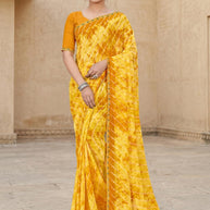 Elegant Printed Saree with Designer Blouse Piece for Festive Wear  | JS-NIKITA-2