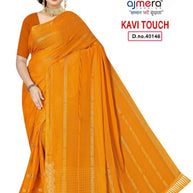 Dyed Matching Saree Dealer without Blouse for Premium Ethnic and Traditional Wear | KAVI-TOUCH