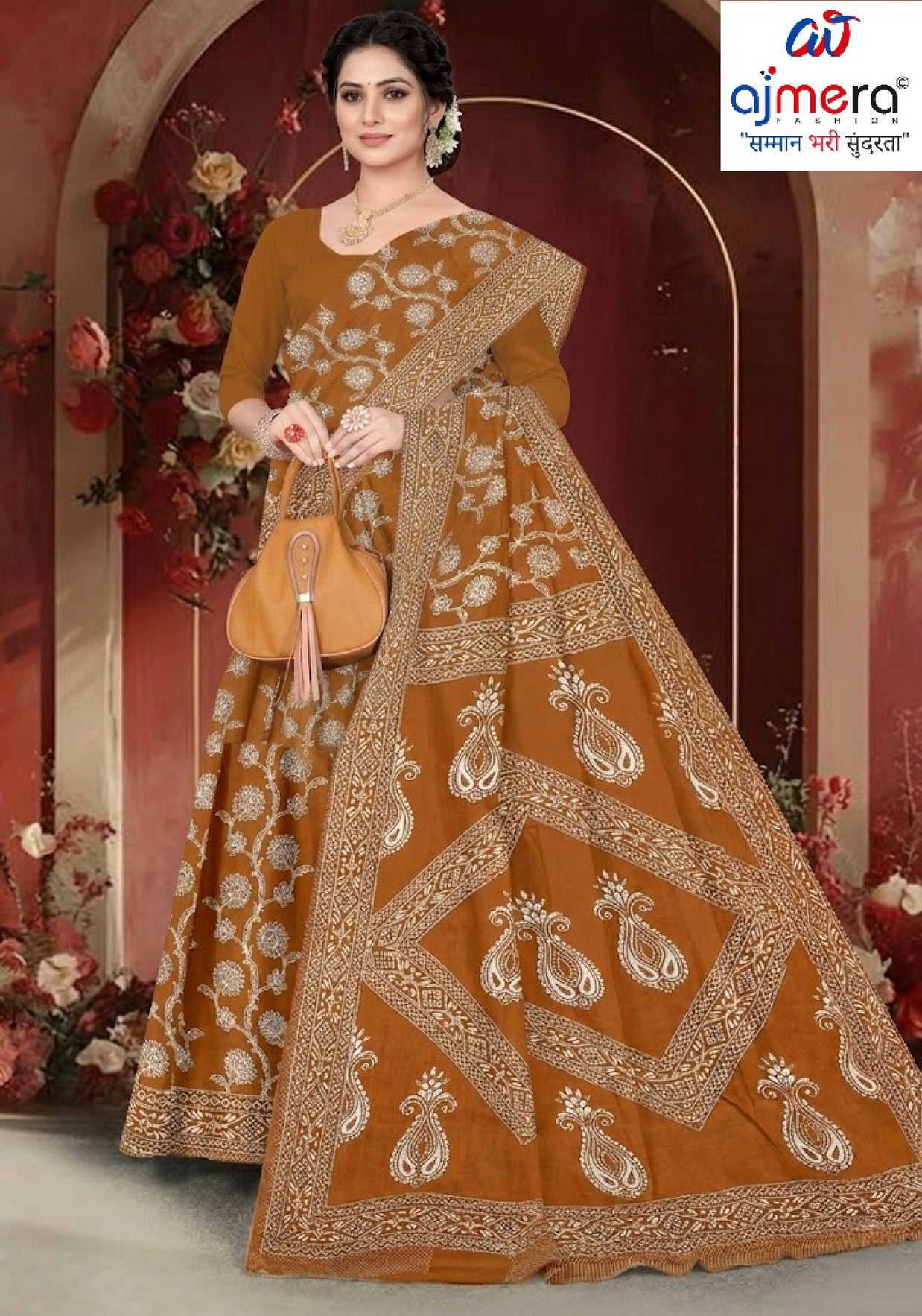 Soft Cotton Saree with Blouse Piece for Premium Ethnic and Traditional Wear | TLS-LUCKNOW COTTON WITH BP
