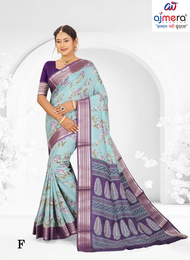 Premium Printed Saree with Matching Blouse Piece for Ethnic Elegance | RDD-MAHARANI VOL-02