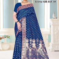 Designer Jacquard Silk Saree with Blouse Piece for Traditional Occasions | TUL-VEERA SILK VOL-20