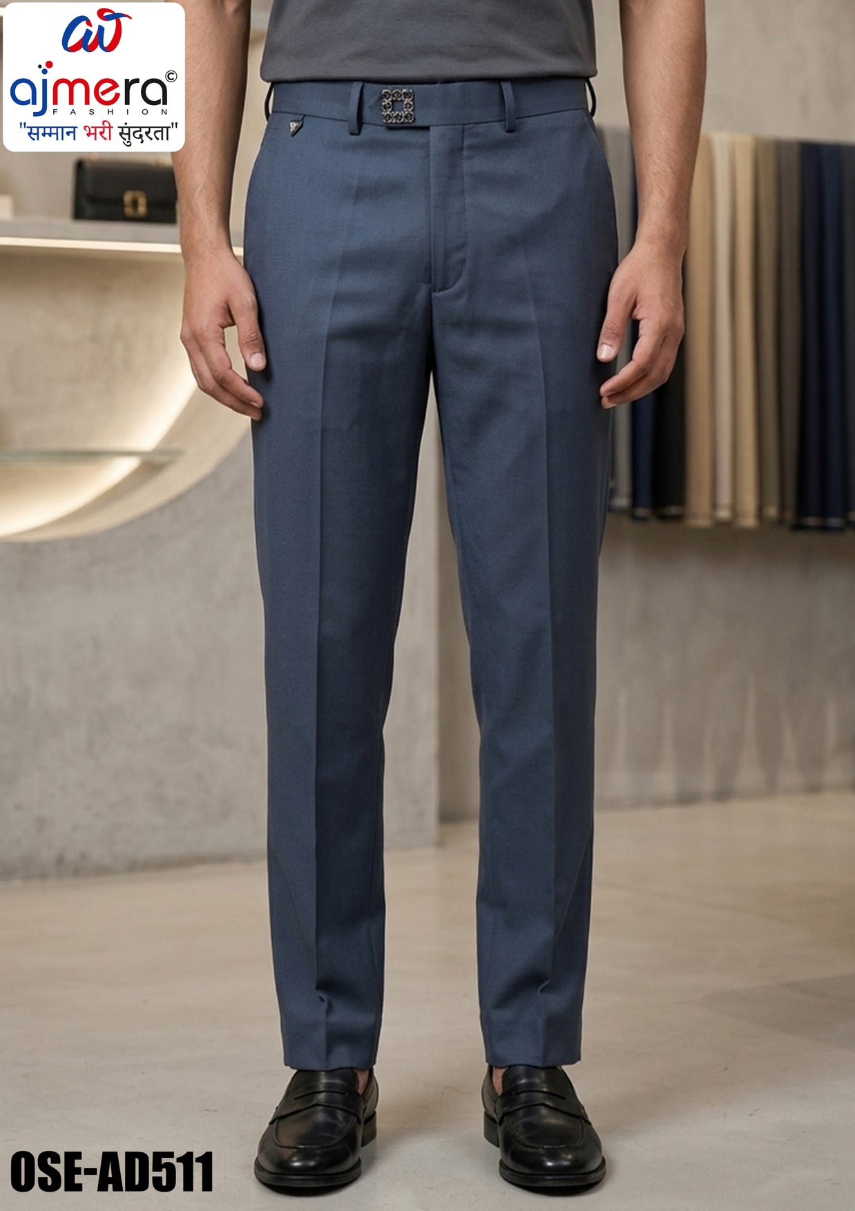 Premium Men's Formal Pant for Office & Business Wear | OSE-AD511