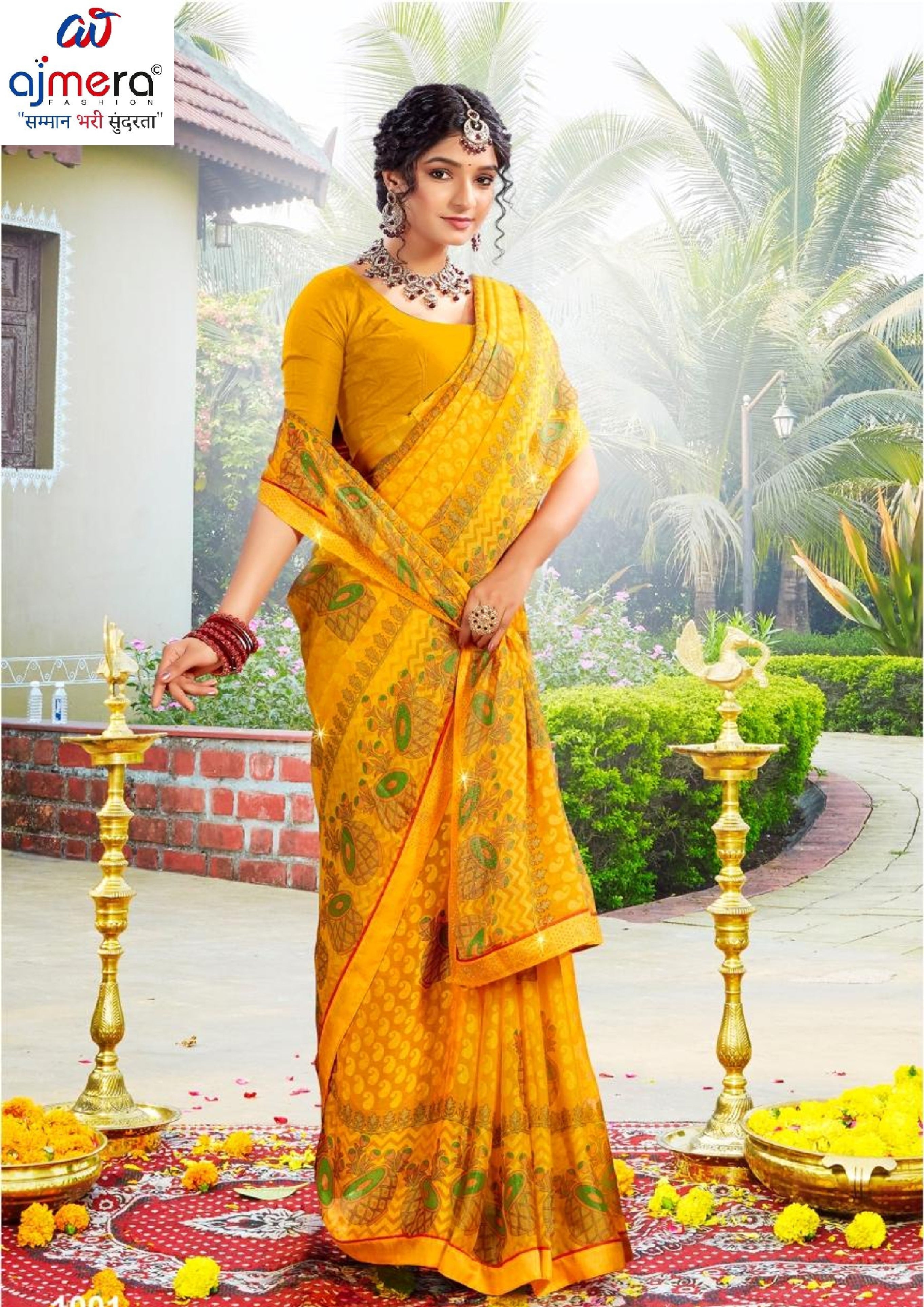 Trendy Printed Saree with Blouse Piece for Women’s Ethnic Wardrobe | PRM-BREZZA