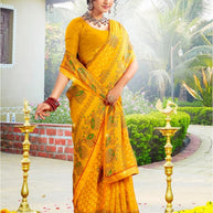 Trendy Printed Saree with Blouse Piece for Women’s Ethnic Wardrobe | PRM-BREZZA