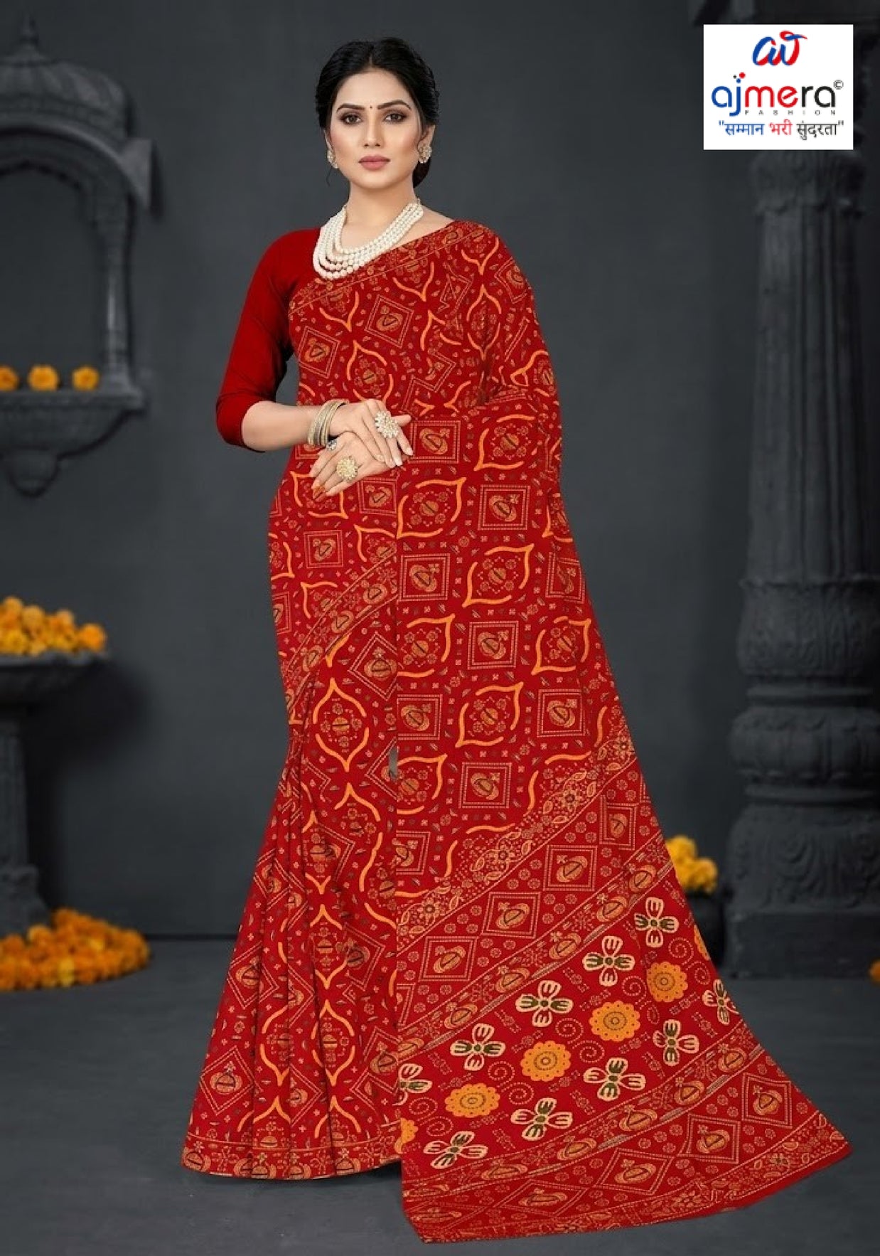 Daily Wear Cotton Saree with Without Blouse for Premium Ethnic and Traditional Wear | DS-KAILASHPATI