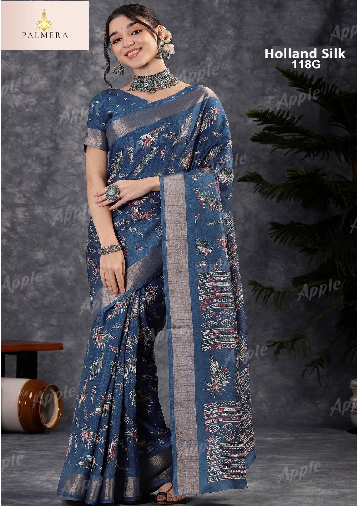 Holland Silk Kota Silk Saree with Blouse for Premium Ethnic and Traditional Wear | ALL-HOLLAND SILK-118