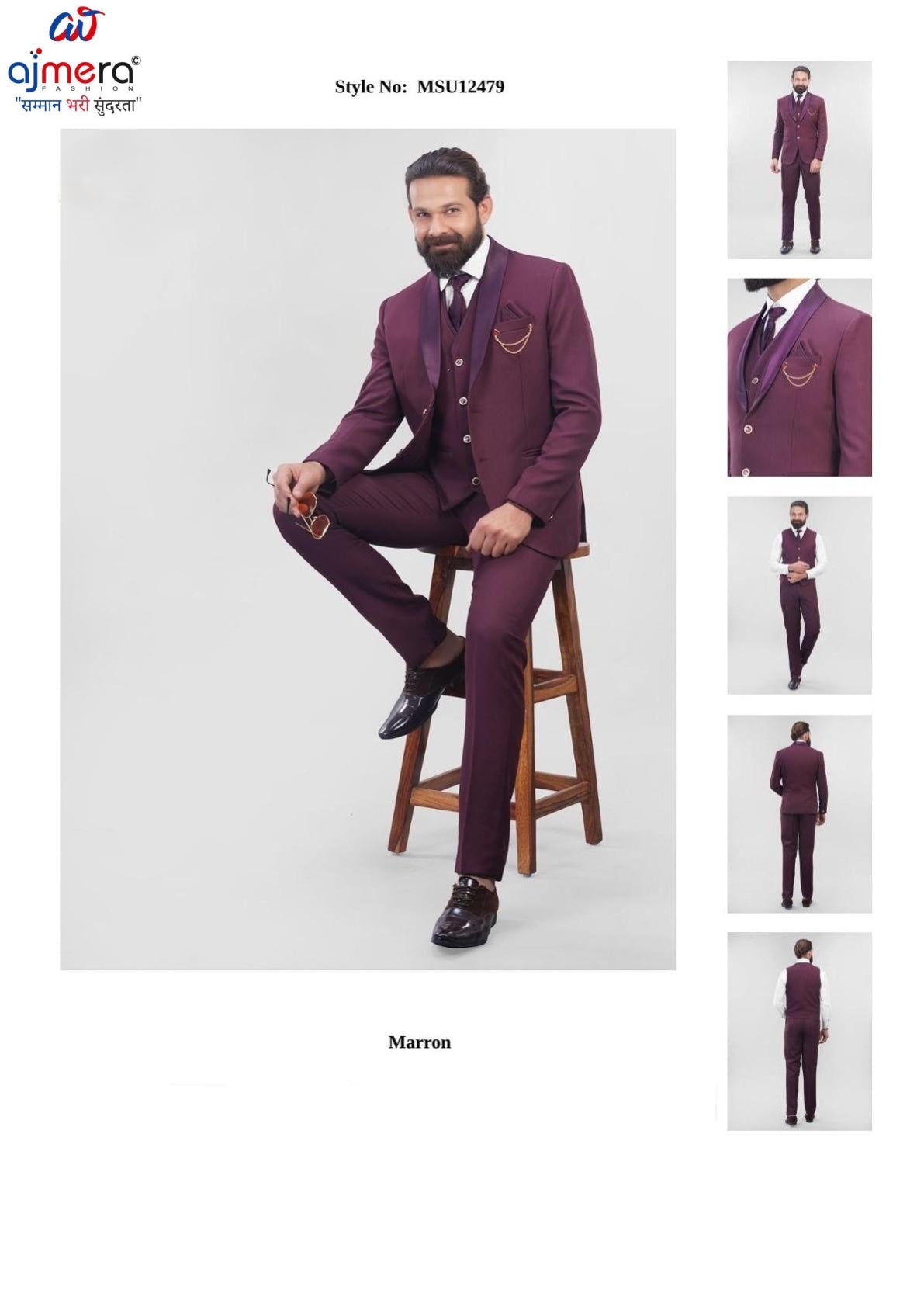 Mens Suit Manufacturer for Retailers | SNA-MSU12479
