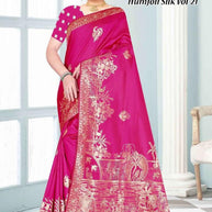 Stylish Jacquard Silk Saree With Blouse Piece | TUL-HUMJOLI SILK VOL-21