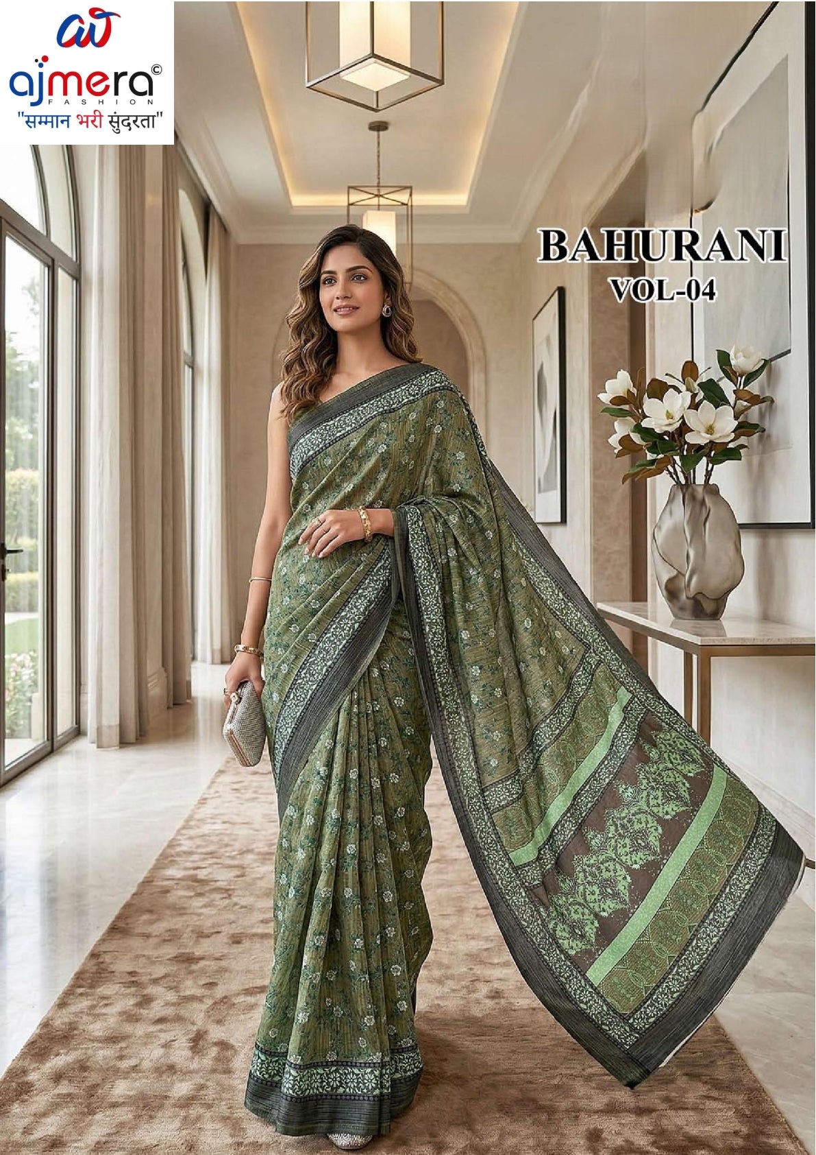 Exclusive Printed Saree with Blouse Piece for Elegant Ethnic Look | RMF-BAHURANI VOL-4