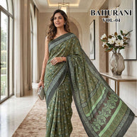 Exclusive Printed Saree with Blouse Piece for Elegant Ethnic Look | RMF-BAHURANI VOL-4
