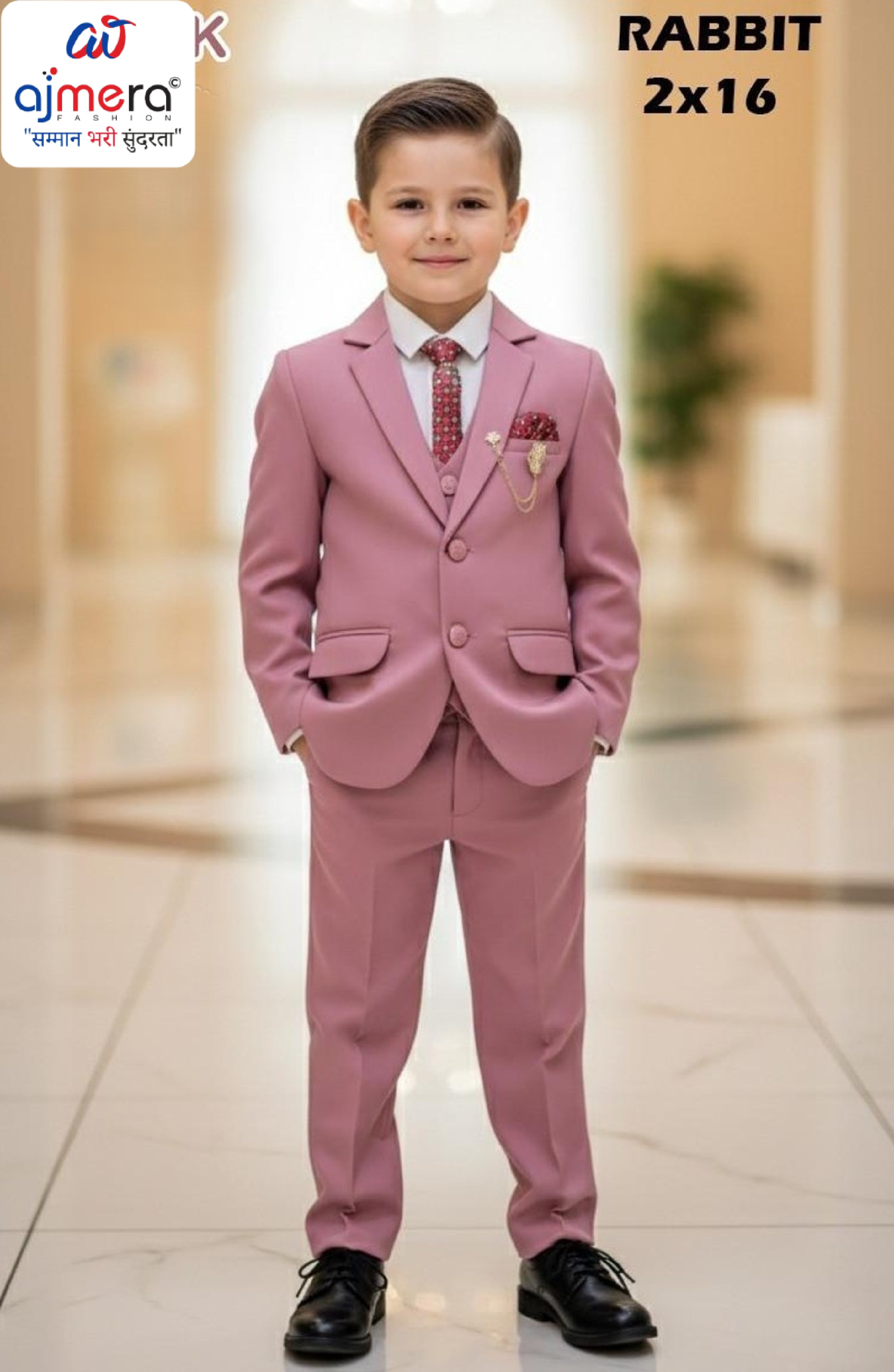 Wholesale Boys Coat Pant Set for Retail Stores | JDW-RABBIT-5X6X7