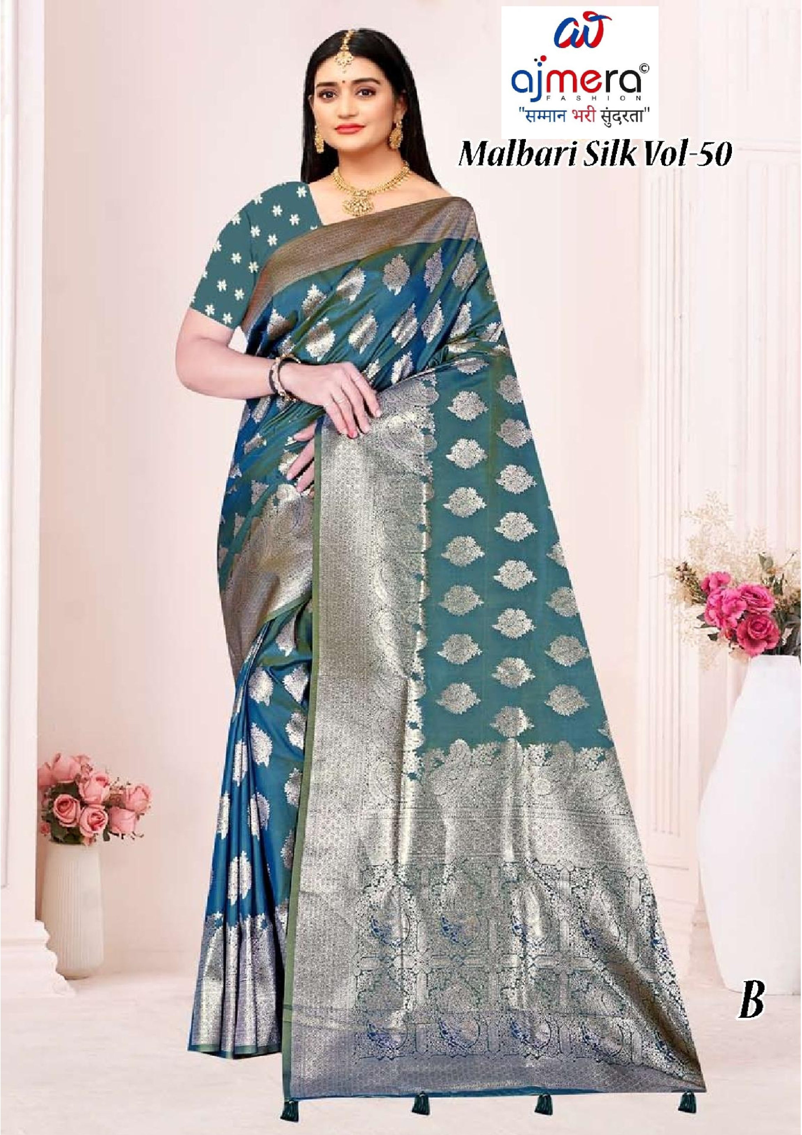 Graceful Jacquard Silk Saree with Blouse Piece for Timeless Ethnic Fashion | TUL-MALBARI SILK VOL-50