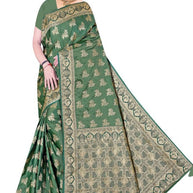 Elegant Jacquard Silk Saree with Designer Blouse Piece for Festive Elegance | DBU-MANGAL BELLA VOL-02