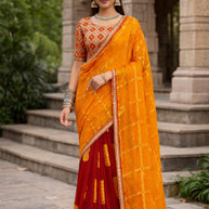 Classic Printed Saree with Blouse Piece for Timeless Traditional Style  | SYF-OMISHA VOL-04