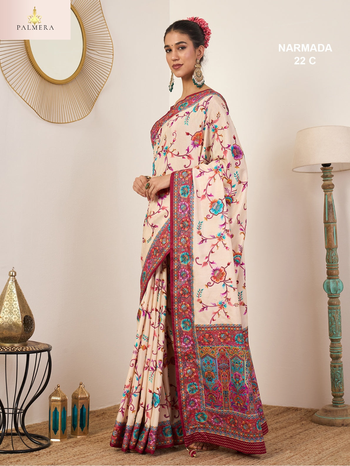 Palmera Saree Wholesaler and Palmera Saree Supplier | ALL-NARMADA-22