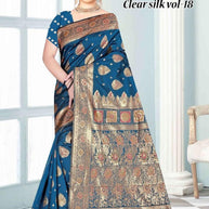 Grand Craft Jacquard Silk Saree With Blouse Piece | TUL-CLEAR SILK VOL-18